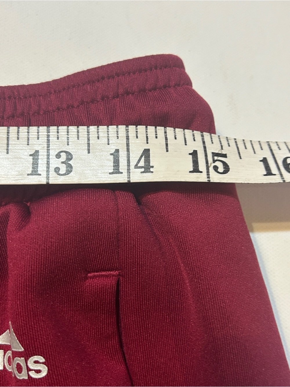 Adidas AeroReady Wide Leg Track Pants Burgundy Red Size Large Zoe Saldana - Picture 3 of 9
